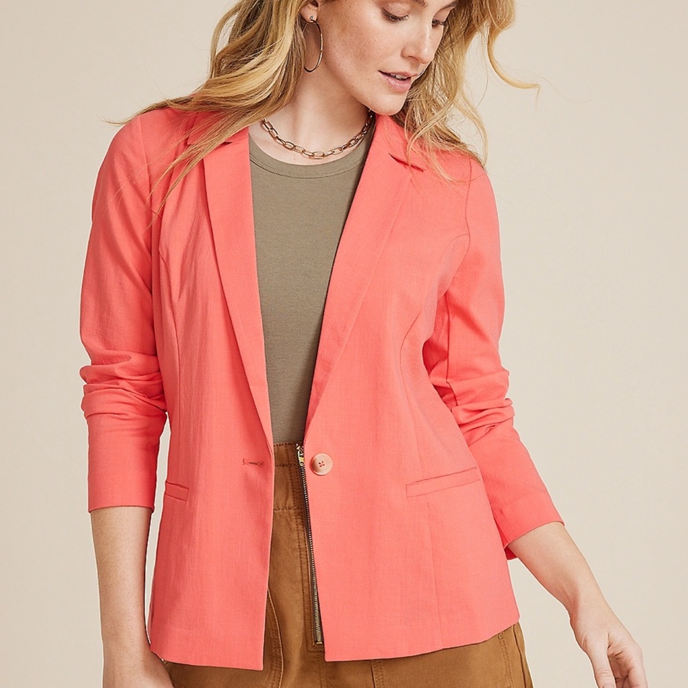 NWT Maurices coral blazer